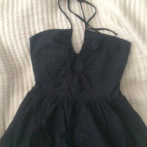 Reformation Stassie dress (size 2, black)